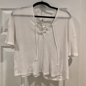 Alo Yoga Lace Up Top